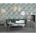DUTCH WALLCOVERINGS Tapet „Tropical”, bej și albastru deschis