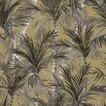 DUTCH WALLCOVERINGS Tapet „Palm Trees”, auriu și negru