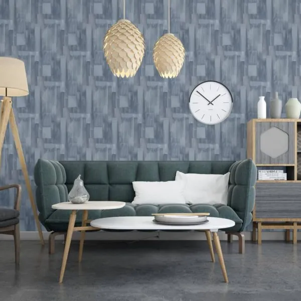 DUTCH WALLCOVERINGS Tapet Wood, gri