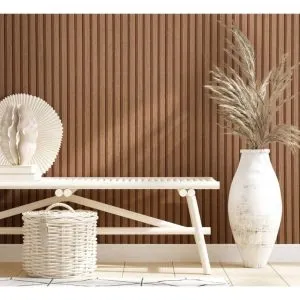 Noordwand Tapet „Botanica Wooden Slats”, maro