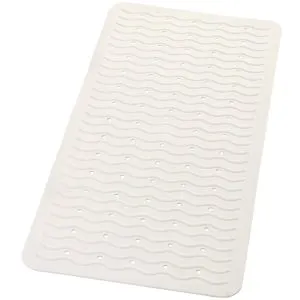 RIDDER Covor de baie antiderapant Playa, alb, 80×38 cm, 68301