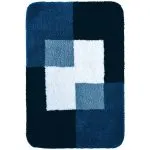 RIDDER Covor de baie Coins, 60×90 cm, albastru, 7103303
