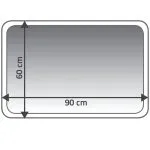 RIDDER Covor de baie Coins, 60×90 cm, albastru, 7103303