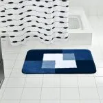 RIDDER Covor de baie Coins, 60×90 cm, albastru, 7103303