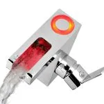 SCHÜTTE Baterie de chiuvetă mixer cu LED și jet cascadă ORINOCO, crom