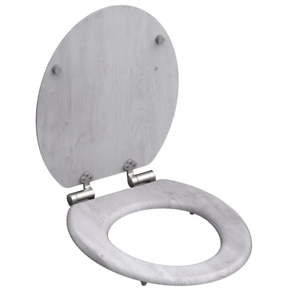 SCHÜTTE Scaun de toaletă cu închidere silențioasă „LIGHT WOOD”, MDF