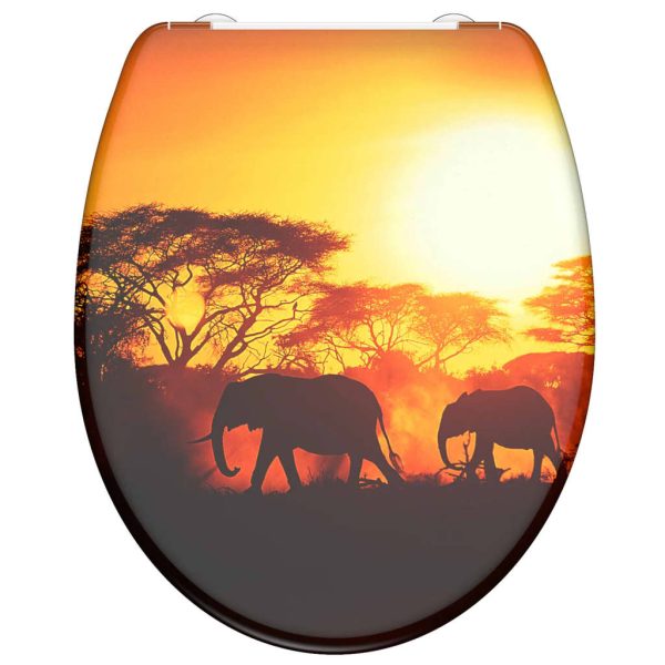 SCHÜTTE Capac toaletă eliberare rapidă / silențios „AFRICA”