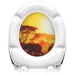 SCHÜTTE Capac toaletă eliberare rapidă / silențios „AFRICA”