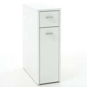 FMD Dulap cu 2 sertare, alb, 20 x 45 x 61 cm