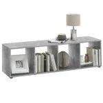 FMD Raft vertical cu 4 compartimente, gri beton