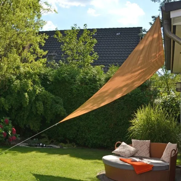 HI Pânză parasolar, bej, 3,6×3,6×3,6 m, triunghiulară