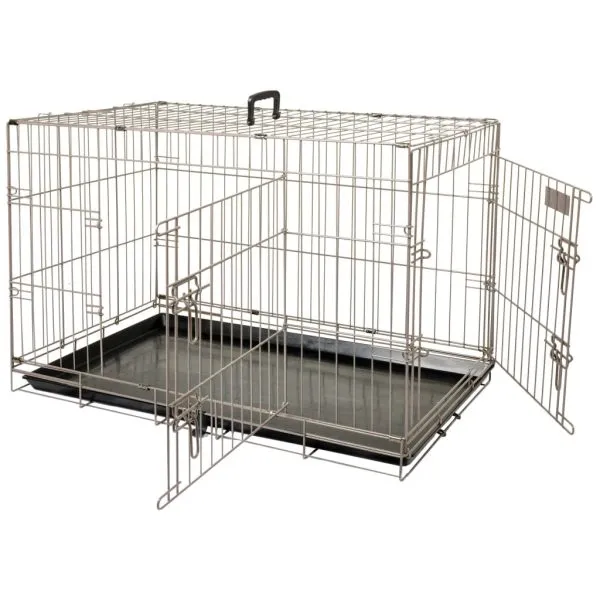 FLAMINGO Cușcă pentru animale de companie Ebo maro metalic 92x56x64 cm