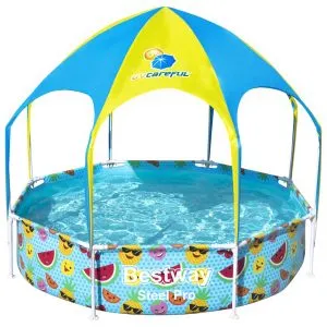 Bestway Piscină supraterană copii Steel Pro, protecție UV, 244×51 cm