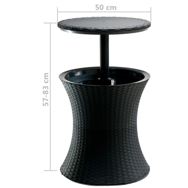 Keter Bar cu răcitor Pacific Rattan, antracit, 203835