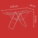Metaltex Uscător de rufe cu aripi „Amsterdam”, 32 m