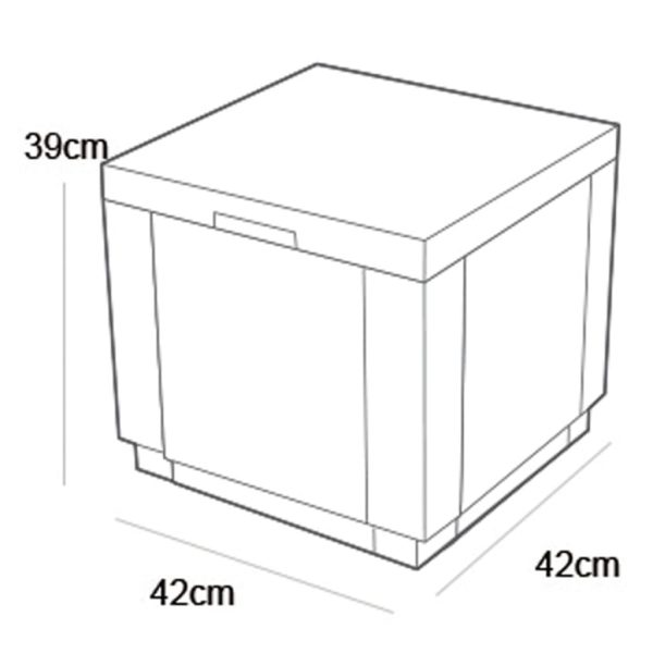 Keter Ladă frigorifică „Ice Cube”, cappuccino, 223761