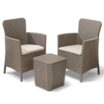 Keter Set mobilier de balcon Miami, 5 piese, cappuccino