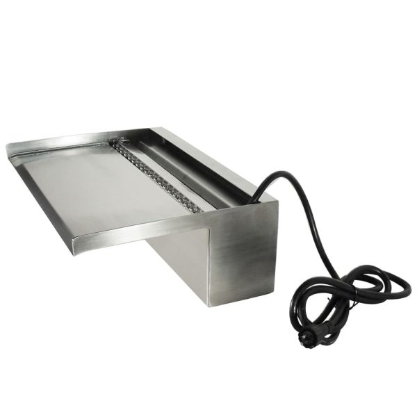 Ubbink Cascadă Niagara, 90 cm, cu LED, oțel inoxidabil, 1312126