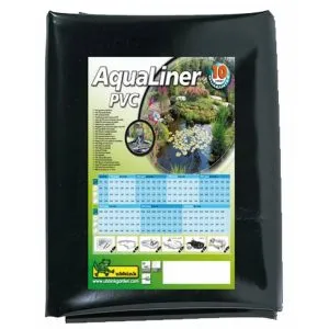 Ubbink Căptușeală iaz AquaLiner, negru, 6 x 4 m, PVC