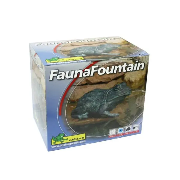Ubbink Figurină de iaz cu joc de apă, broască, 12 cm, 1386008