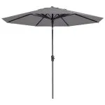 Madison Umbrelă de soare de grădină Paros II Luxe, gri deschis, 300 cm