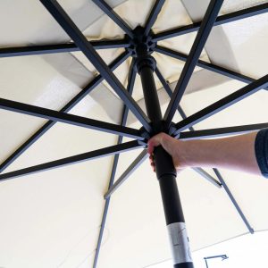 Madison Umbrelă de soare de grădină „Denia”, verde, 200×200 cm
