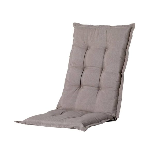 Madison Pernă de scaun cu spătar înalt Basic, gri taupe, 123×50 cm