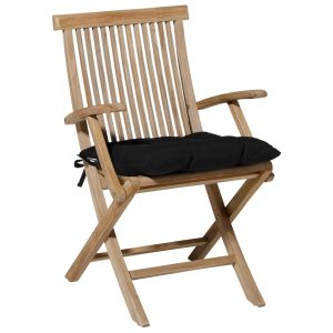 Madison Pernă de scaun Panama, negru, 46×46 cm