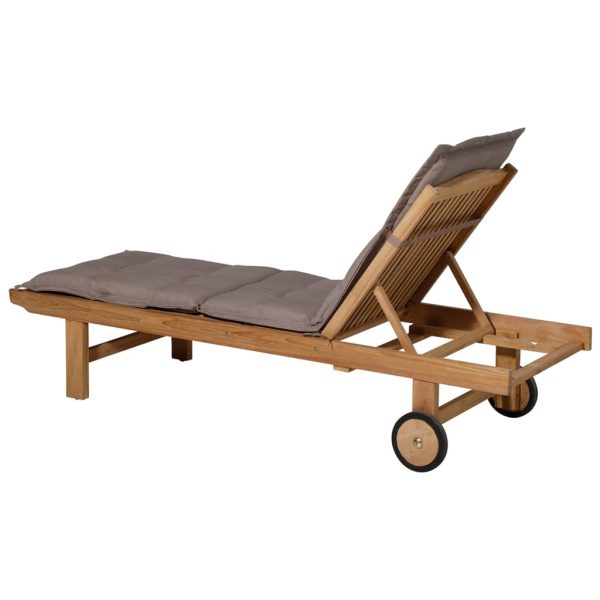 Madison Pernă de șezlong „Panama”, gri taupe, 200×60 cm