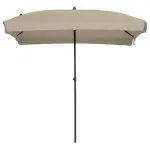 Madison Umbrelă de grădină Patmos Luxe, ecru, 210×140 cm, dreptunghi