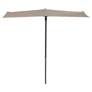 Madison Umbrelă de soare balcon Sun Wave, ecru, 270 x 150 cm, PAC3P016