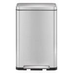 EKO Coș de gunoi cu pedală X-Cube, argintiu mat, 30 L