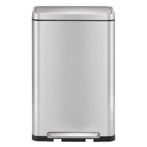 EKO Coș de gunoi cu pedală X-Cube, argintiu mat, 30 L
