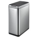 EKO Coș de gunoi cu senzor „Phantom”, argintiu mat, 2×20 L