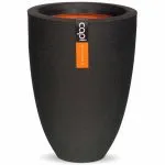 Capi Vas plante elegant Urban Smooth, negru, 26×36 cm, adânc, KBL781