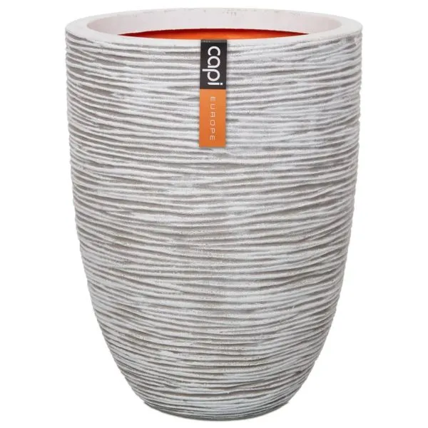 Capi Vas de plante Nature Rib elegant, ivoar, 36×47 cm, adânc, KOFI782