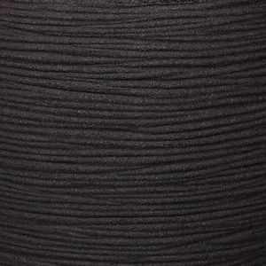 Capi Jardinieră în formă de ou Nature Rib, negru, 43×41 cm, KBLR933
