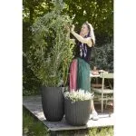 Capi Vas de plante Urban Tube elegant, gri închis, 46×58 cm, mic