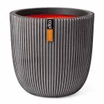 Capi Jardinieră Groove, antracit, 35×34 cm