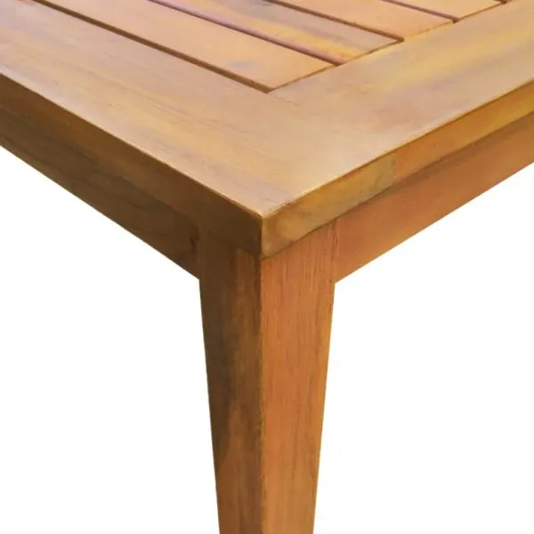 Set mobilier de exterior, 7 piese, lemn masiv de acacia