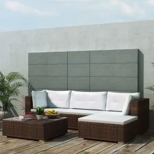 Set mobilier de grădină cu perne