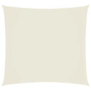 Parasolar din material textil oxford, pătrat, 2 x 2 m, crem