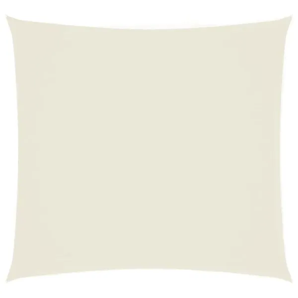 Parasolar din material textil oxford, pătrat, 2 x 2 m, crem
