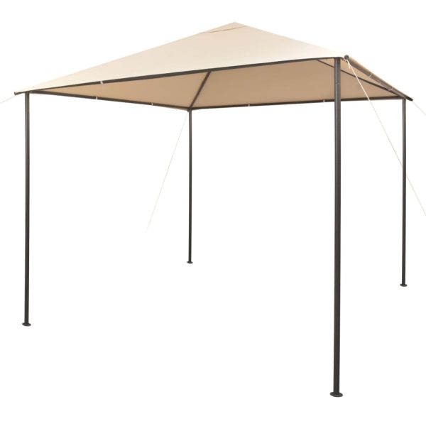 Foișor pavilion cort, baldachin, 3×3 m oțel, bej