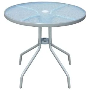 Set mobilier de exterior, 5 piese, negru, oțel