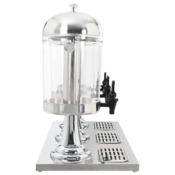 Dozator triplu de suc, oțel inoxidabil, 3 x 8 L