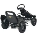 Mașinuță kart cu șezut reglabil neagră