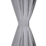 Draperie opacă, ocheți metalici, 270 x 245 cm, gri