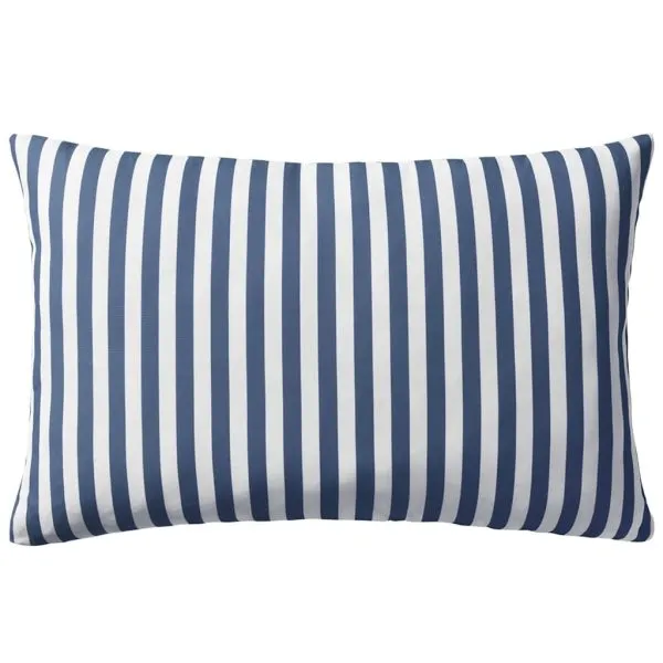Perne de exterior, 2 buc., bleumarin, 60×40 cm, imprimeu dungi