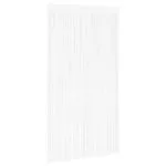 Draperii cu franjuri, 2 buc., 140 x 250 cm, alb